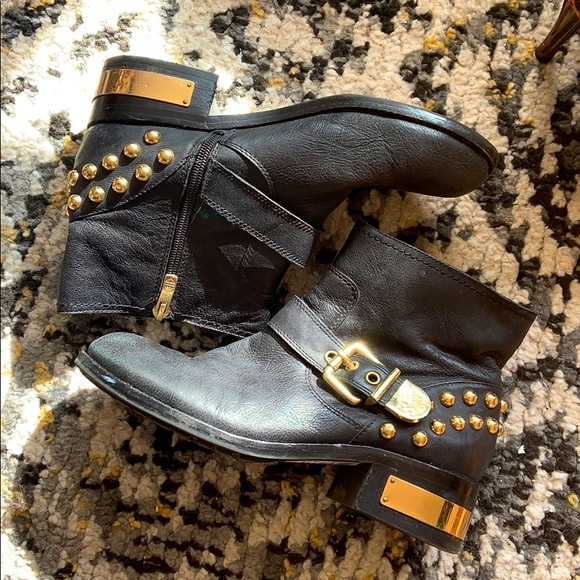Vince Camuto Shoes - Vince Camuto Studded Leather Booties